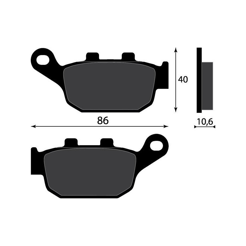 PASTIGLIE FRENO PLATINUM SERIES COMPATIBILE HONDA CBR TRANSALP POST