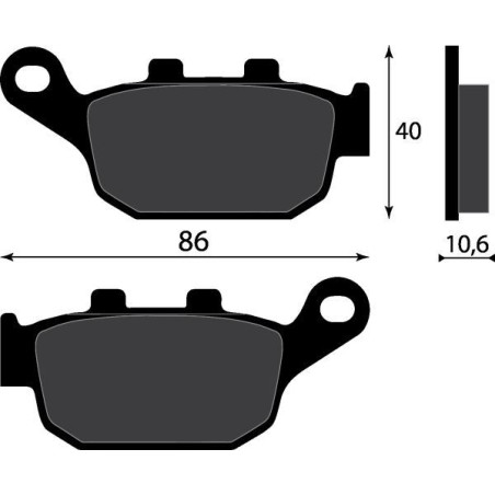 PASTIGLIE FRENO PLATINUM SERIES COMPATIBILE HONDA CBR TRANSALP POST