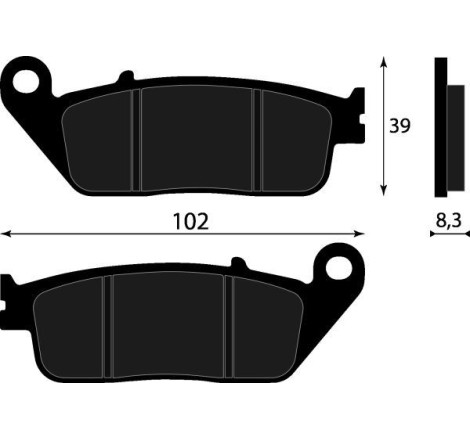 PASTIGLIE FRENO PLATINUM SERIES COMPATIBILE HONDA FJS SILVER WING 400 600 POST, KYMCO XCITING 250 300 500