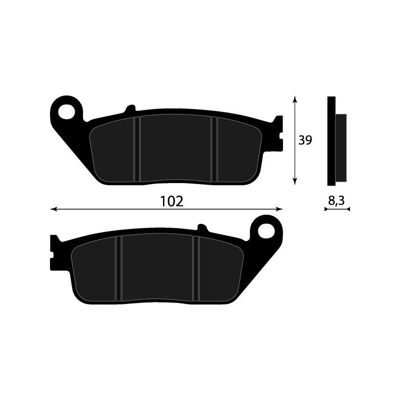 PASTIGLIE FRENO PLATINUM SERIES COMPATIBILE HONDA FJS SILVER WING 400 600 POST, KYMCO XCITING 250 300 500