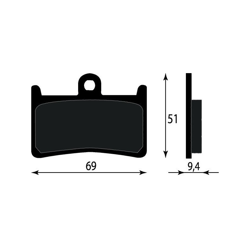 PASTIGLIE FRENO PLATINUM SERIES COMPATIBILE YAMAHA XP T MAX 500 530 ANT