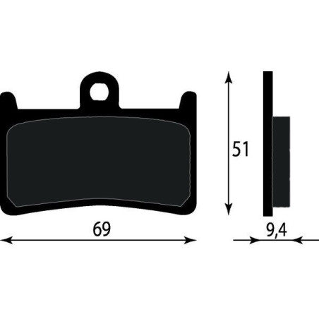 PASTIGLIE FRENO PLATINUM SERIES COMPATIBILE YAMAHA XP T MAX 500 530 ANT