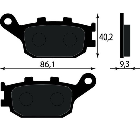 PASTIGLIE FRENO PLATINUM SERIES COMPATIBILE KAWASAKI ZR 750 POST