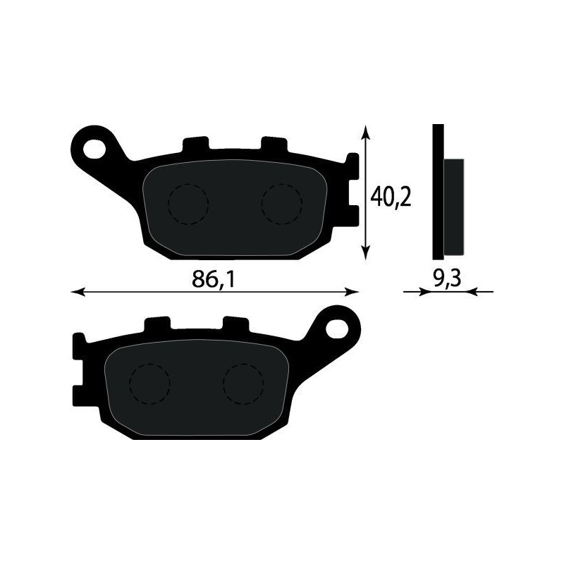 PASTIGLIE FRENO PLATINUM SERIES COMPATIBILE KAWASAKI ZR 750 POST