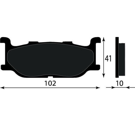PASTIGLIE FRENO PLATINUM SERIES COMPATIBILE YAMAHA TMAX 500 ANT