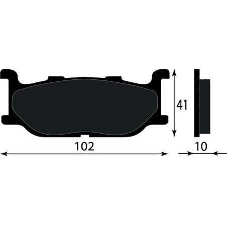 PASTIGLIE FRENO PLATINUM SERIES COMPATIBILE YAMAHA TMAX 500 ANT