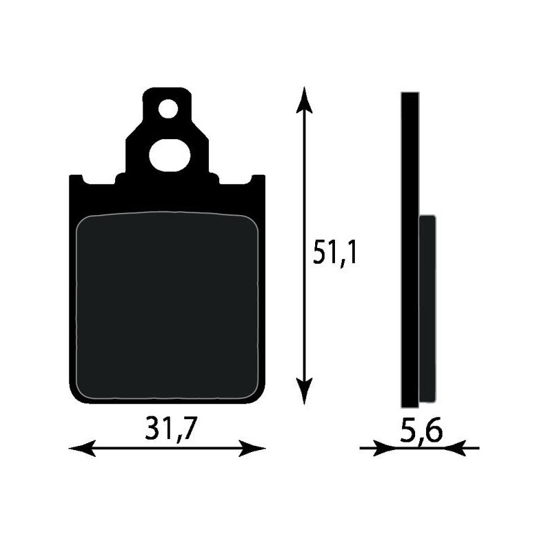 PASTIGLIE FRENO PLATINUM SERIES COMPATIBILE PIAGGIO ITALJET