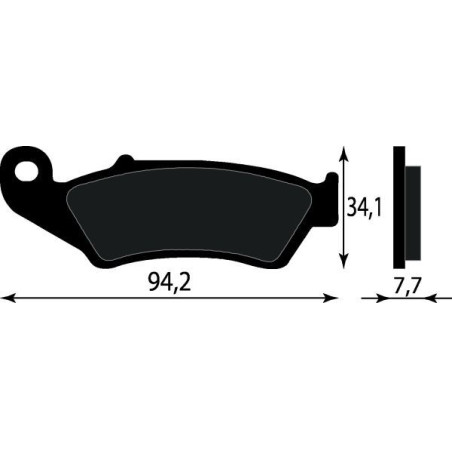 PASTIGLIE FRENO PLATINUM SERIES COMPATIBILE KAWASAKI KLX 300 ANT. HONDA XL 600 V TRANSALP 650 700 NO ABS