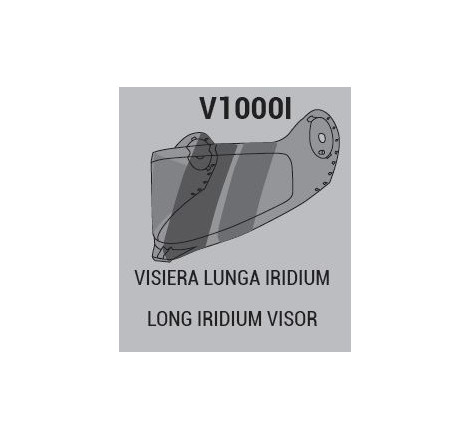 VISIERA IRIDIUM LUNGA PER CASCO 1000