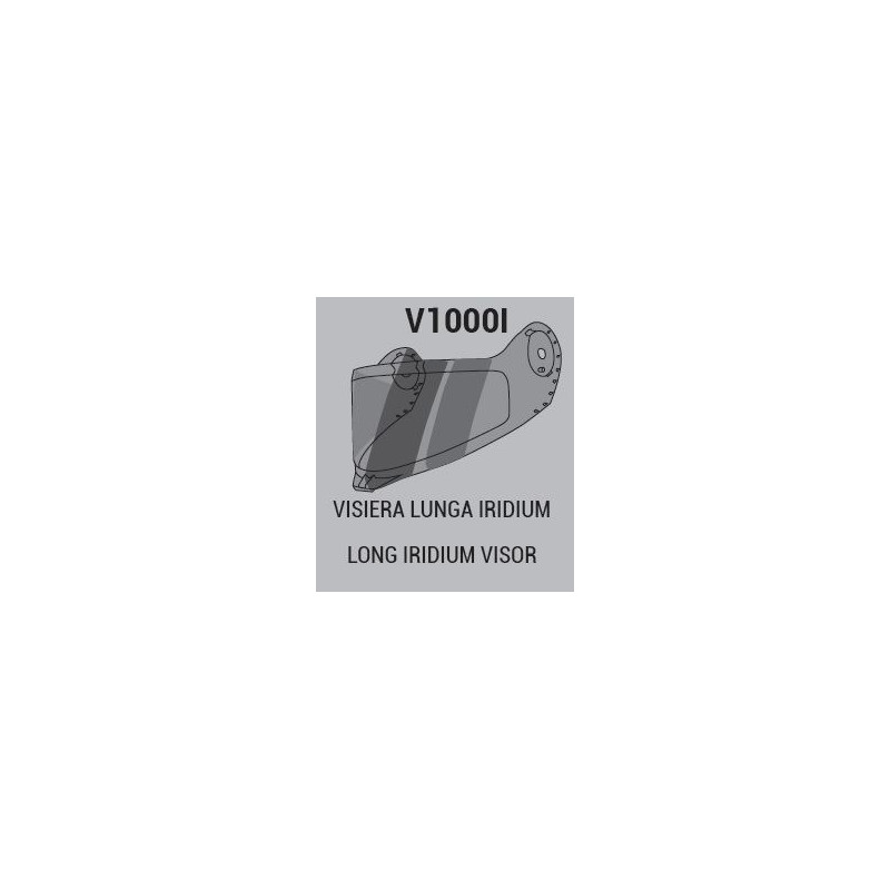 VISIERA IRIDIUM LUNGA PER CASCO 1000
