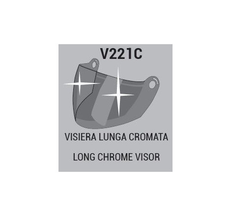 VISIERA CHROME PER CASCO 221