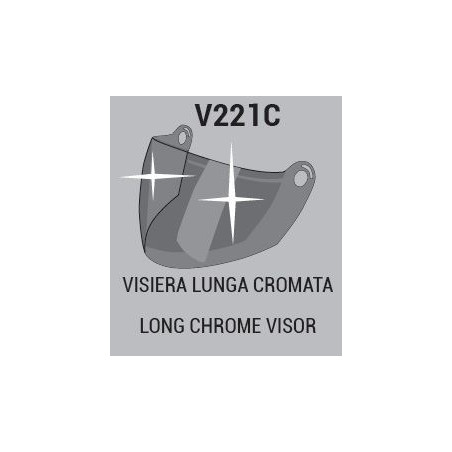 VISIERA CHROME PER CASCO 221