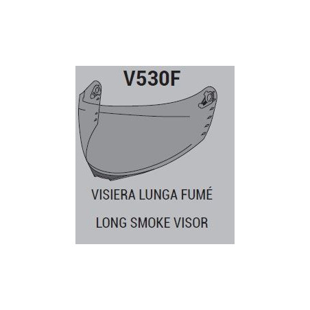 VISIERA FUME' LUNGA PER CASCO 530