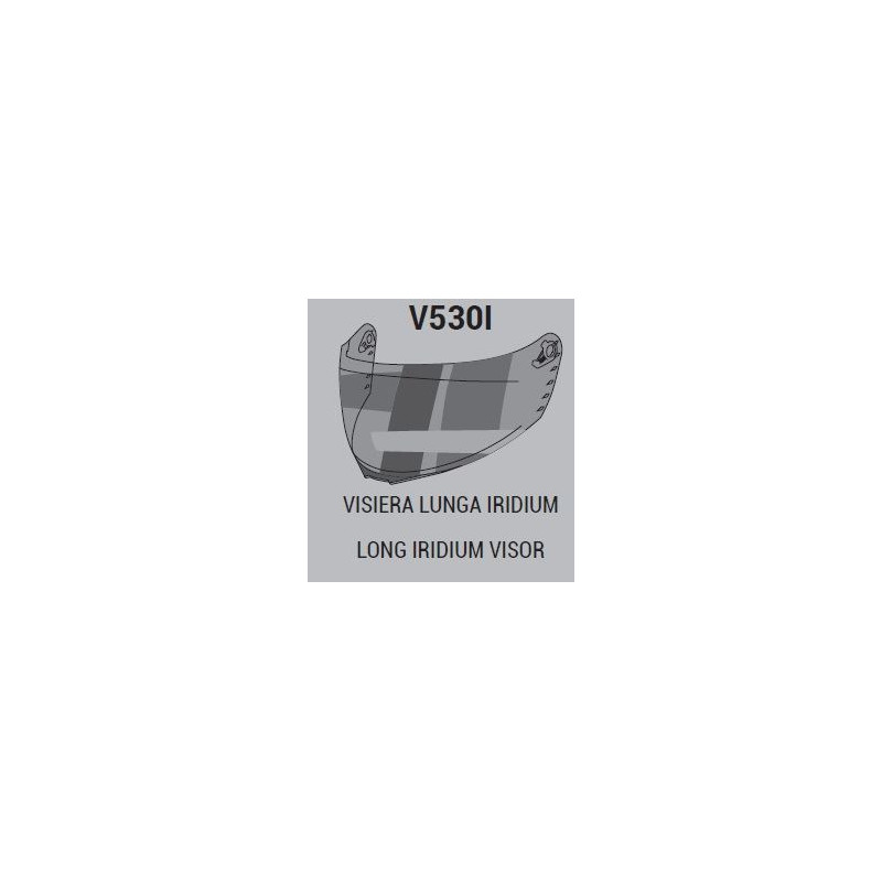 VISIERA IRIDIUM LUNGA PER CASCO 530