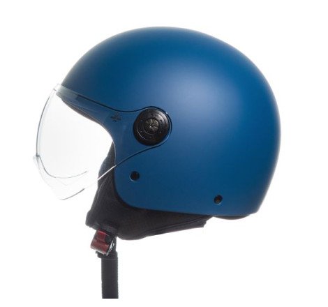 CASCO DEMI JET MONOCOLORE BLU OPACO S