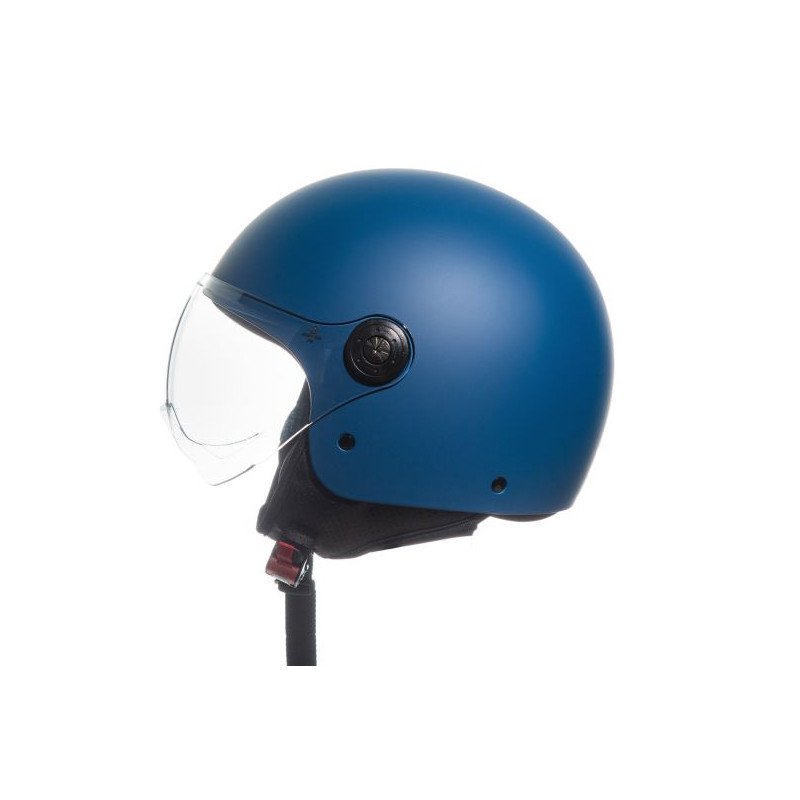 CASCO DEMI JET MONOCOLORE BLU OPACO S