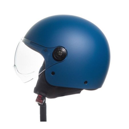 CASCO DEMI JET MONOCOLORE BLU OPACO S