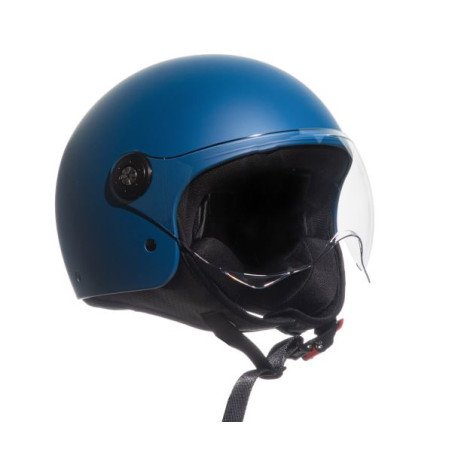 CASCO DEMI JET MONOCOLORE BLU OPACO XL