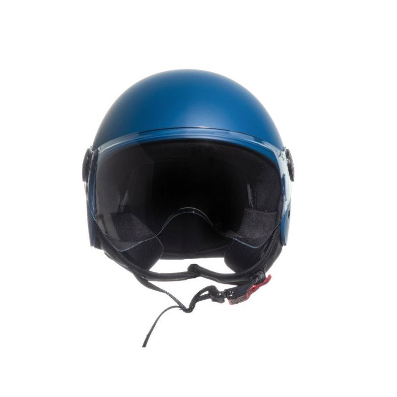 CASCO DEMI JET MONOCOLORE BLU OPACO XS