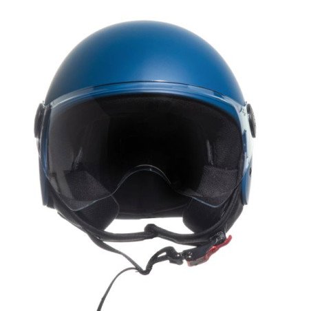 CASCO DEMI JET MONOCOLORE BLU OPACO XS