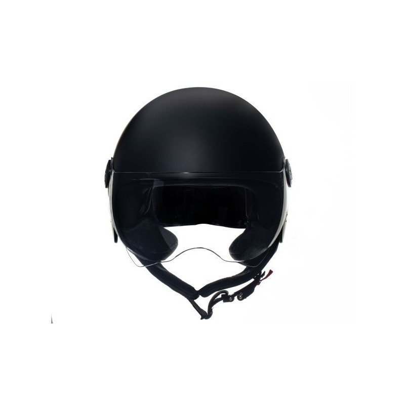 CASCO DEMI JET MONOCOLORE NERO OPACO S