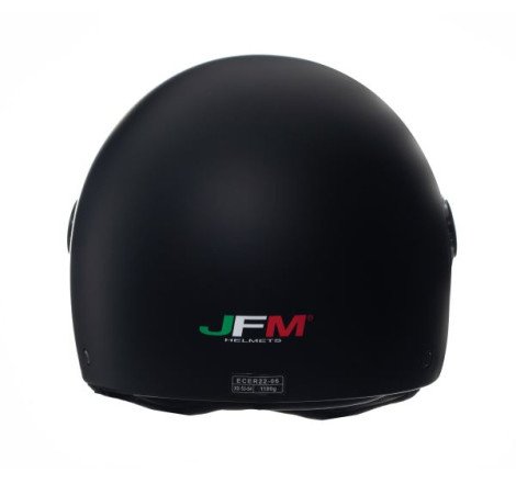 CASCO DEMI JET MONOCOLORE NERO OPACO XS