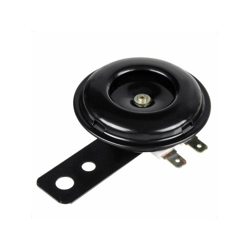 CLACSON COMPATIBILE PER MOTO E SCOOTER CUSTOM NAKED QUAD UNIVERSALE NERO 12V DIAMETRO 70mm