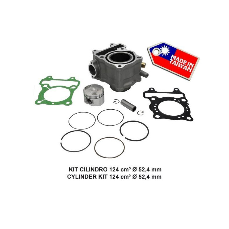 KIT CILINDRO MADE IN TAIWAN COMPATIBILE HONDA SH 125 01-12 CON GUARNIZIONE GRADO A++