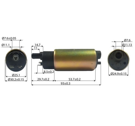 POMPA BENZINA CARBURANTE COMPATIBILE YAMAHA 125 T MAX 530 N.O.5RU139071100 - SUZUKI BURGMAN 125-200 N.O. 15100-20H01-000