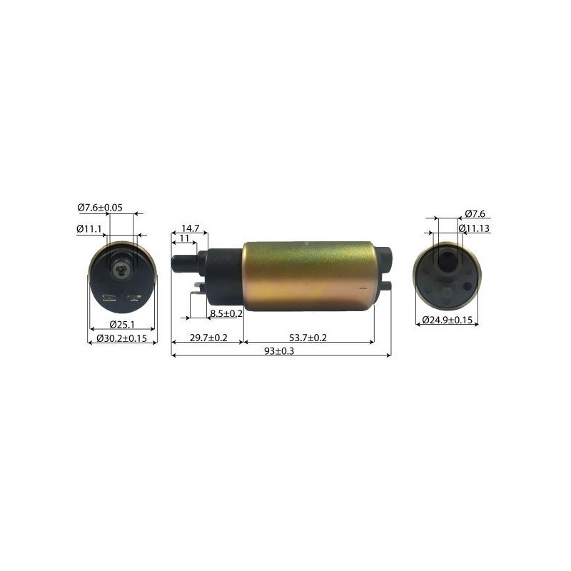 POMPA BENZINA CARBURANTE COMPATIBILE YAMAHA 125 T MAX 530 N.O.5RU139071100 - SUZUKI BURGMAN 125-200 N.O. 15100-20H01-000