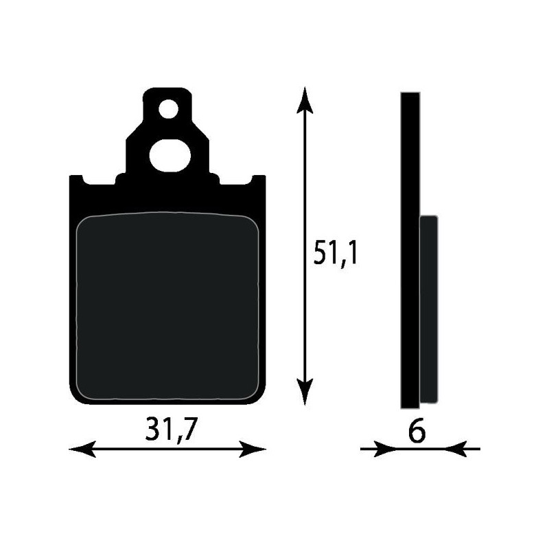 PASTIGLIE FRENO ORGANICHE COMPATIBILE VESPA PX 125 200 ANT