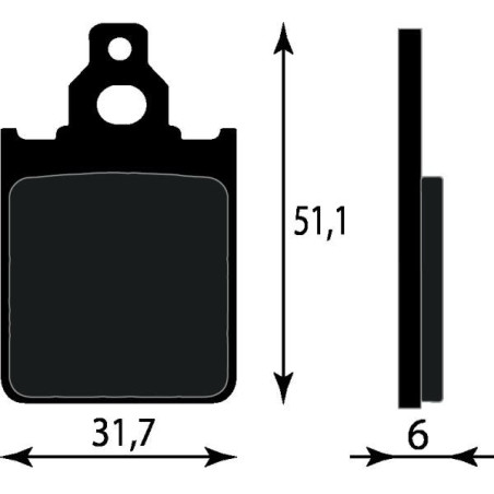 PASTIGLIE FRENO ORGANICHE COMPATIBILE VESPA PX 125 200 ANT