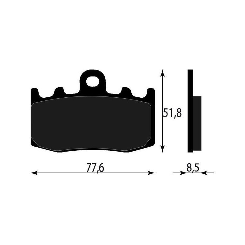 PASTIGLIE FRENO ORGANICHE COMPATIBILE BMW K1300 S ANT