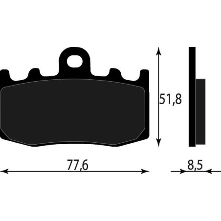 PASTIGLIE FRENO ORGANICHE COMPATIBILE BMW K1300 S ANT