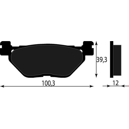 PASTIGLIE FRENO ORGANICHE COMPATIBILE YAMAHA TMAX 500 POST