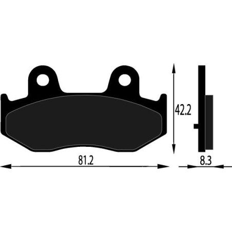 PASTIGLIE FRENO ORGANICHE COMPATIBILE SUZUKI AN BURGMAN