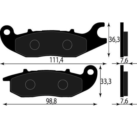 PASTIGLIE FRENO ORGANICHE COMPATIBILE HONDA CBR 125 150 ANT