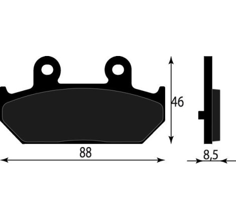 PASTIGLIE FRENO ORGANICHE COMPATIBILE SUZUKI BURGMAN 400 650 POST