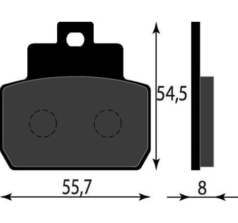 PASTIGLIE FRENO ORGANICHE COMPATIBILE PIAGGIO BEVERLY E3 500 POST