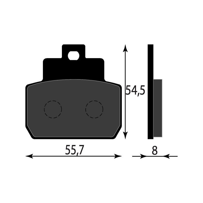 PASTIGLIE FRENO ORGANICHE COMPATIBILE PIAGGIO BEVERLY E3 500 POST
