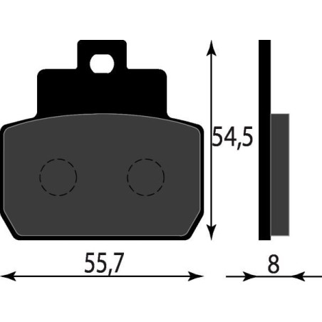 PASTIGLIE FRENO ORGANICHE COMPATIBILE PIAGGIO BEVERLY E3 500 POST