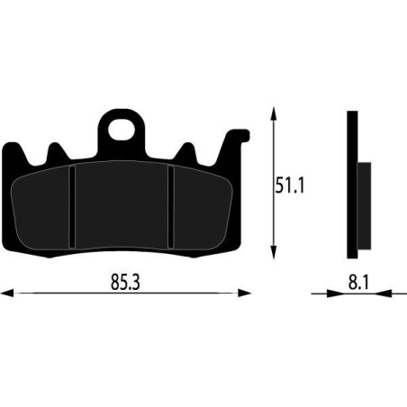PASTIGLIE FRENO ORGANICHE COMPATIBILE APRILIA TUONO DUCATI SCRAMBLER AK 550