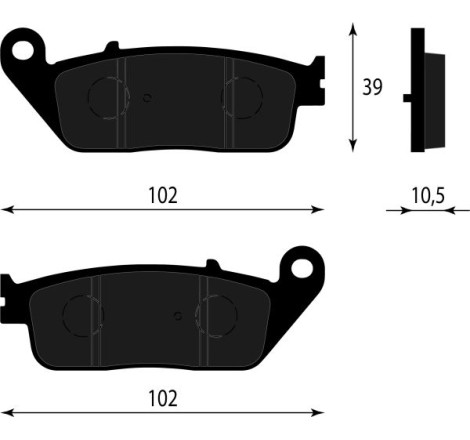 PASTIGLIE FRENO ORGANICHE COMPATIBILE KYMCO XCITING 400 500 POST