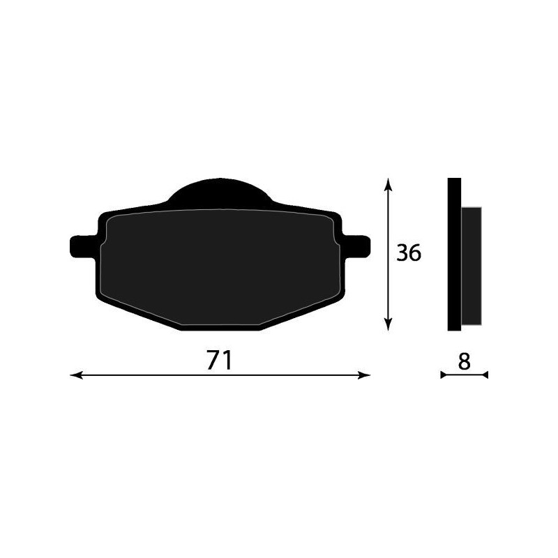 PASTIGLIE FRENO ORGANICHE COMPATIBILE MALAGUTI YAMAHA