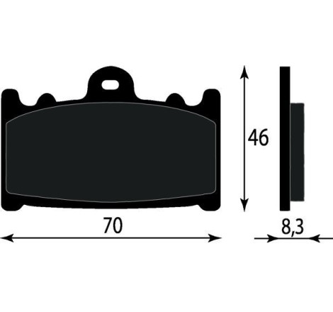 PASTIGLIE FRENO ORGANICHE COMPATIBILE SUZUKI KAWASAKI