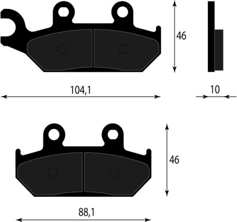 PASTIGLIE FRENO ORGANICHE COMPATIBILE YAMAHA XT 600 Z TENERE 1991