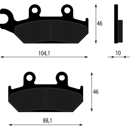 PASTIGLIE FRENO ORGANICHE COMPATIBILE YAMAHA XT 600 Z TENERE 1991
