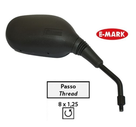 SPECCHIETTO RETROVISORE NERO DESTRO COMPATIBILE HONDA SH 125 150 300 2013 OEM 88210-K01-D01