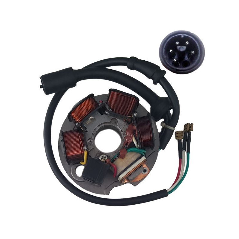 STATORE A 5 BOBINE E 8 CAVI COMPATIBILE VESPA PK APE 50, N.O.497651