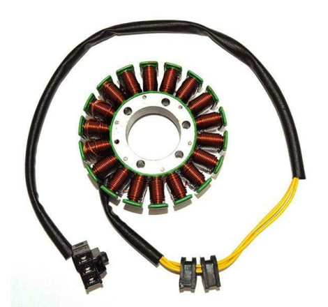 STATORE 18 POLI TRIFASE COMPATIBILE NO PICK UP HONDA VFR800 V-TEC RC46II 2002-2009 N.O.31120-MCW-D01 spessore 30